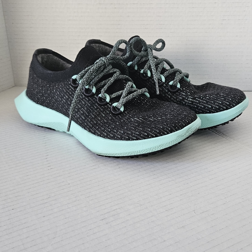 Allbirds Tree dasher 2 teal and black women's sneaker size‎ 9